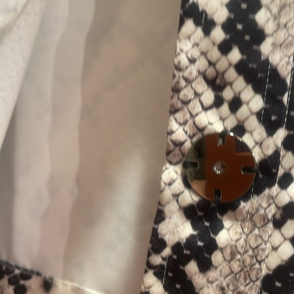 Kyle x Shahida silk snake print swing jacket S - Picture 4 of 10